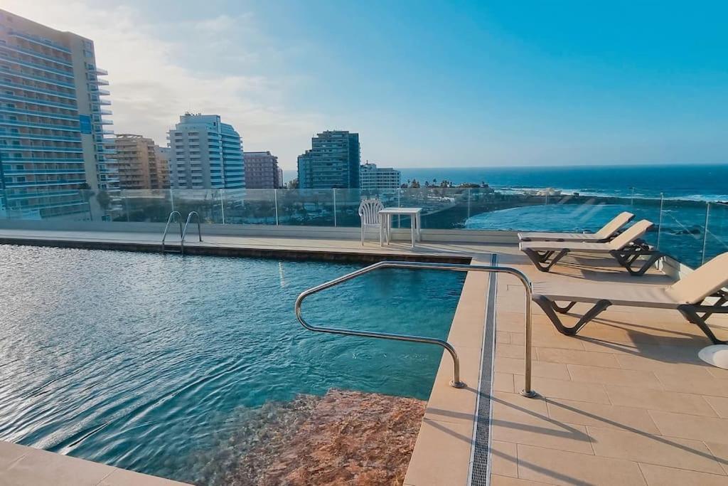 פוארטו דה לה קרוז Estudio En Primera Linea De Playa מראה חיצוני תמונה